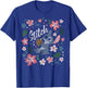 Disney Lilo & Stitch Floral Stitch Coconut Portrait Short Sleeve T-Shirt - T-Shirt | Royal