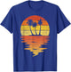 Palm Trees Shirt Retro Sunset 70s Vintage Palm Trees T-Shirt - T-Shirt | Royal