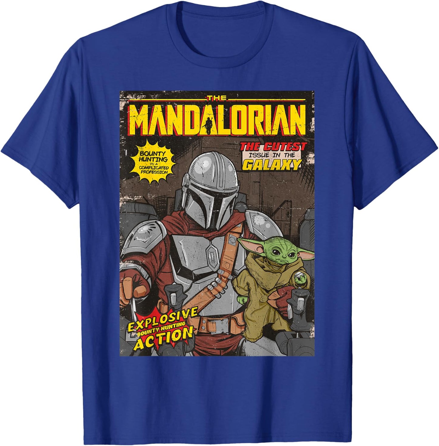 Star Wars The Mandalorian Comic Cover T-Shirt - T-Shirt | Royal