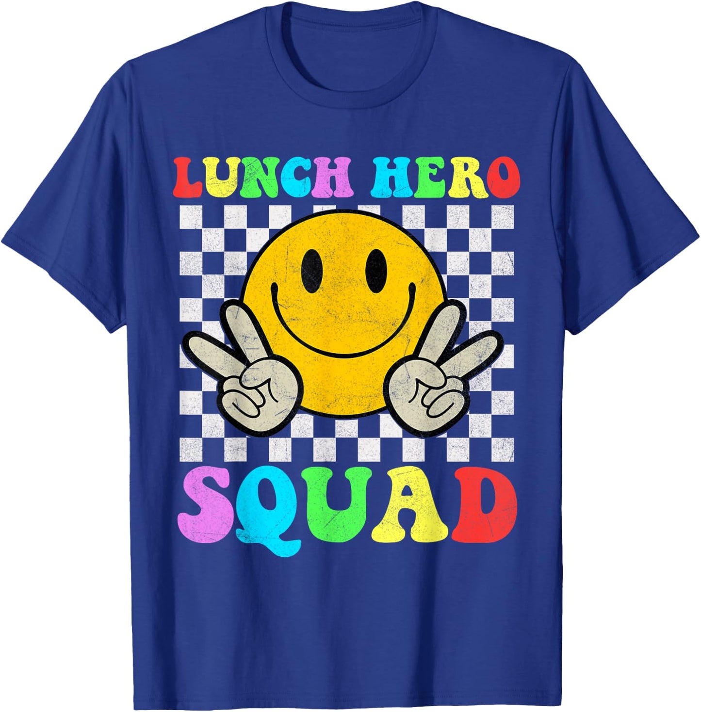 School Lunch Hero Squad Cafeteria Workers T-Shirt - T-Shirt | Royal