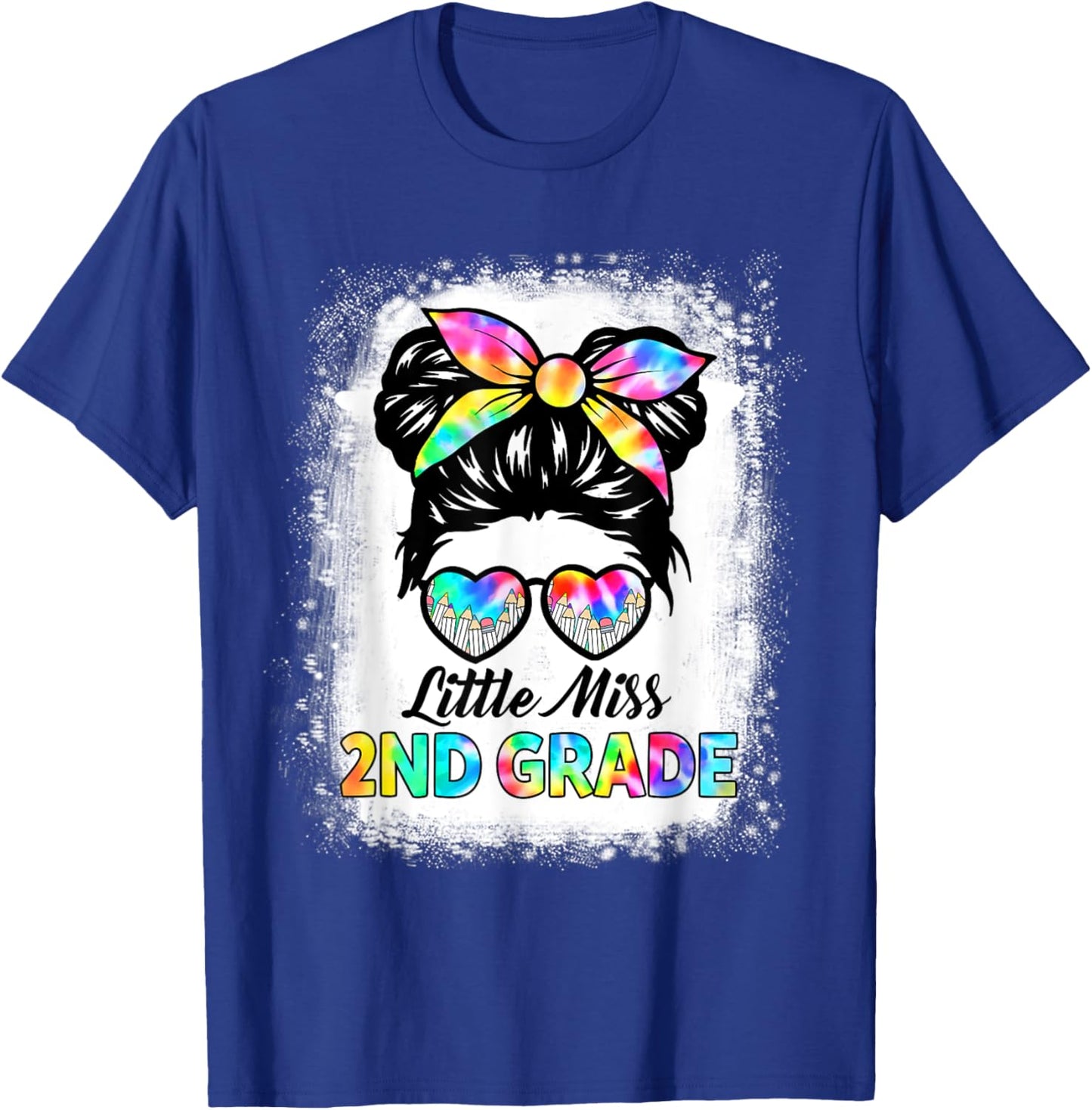 Girls Second Grade Back To School Cute Little Miss 2nd Grade T-Shirt - T-Shirt | Royal