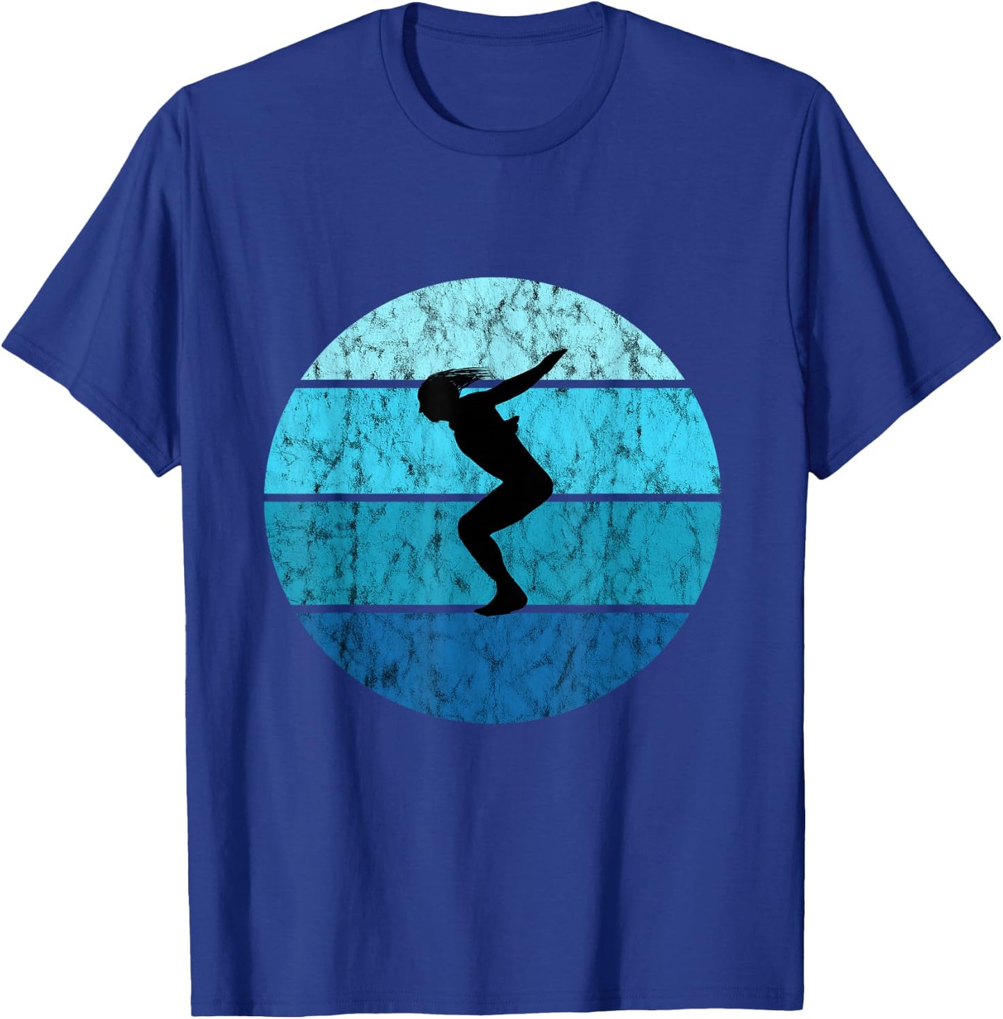 Retro Vintage Ocean Tower Jumping Board T-Shirt - T-Shirt | Royal