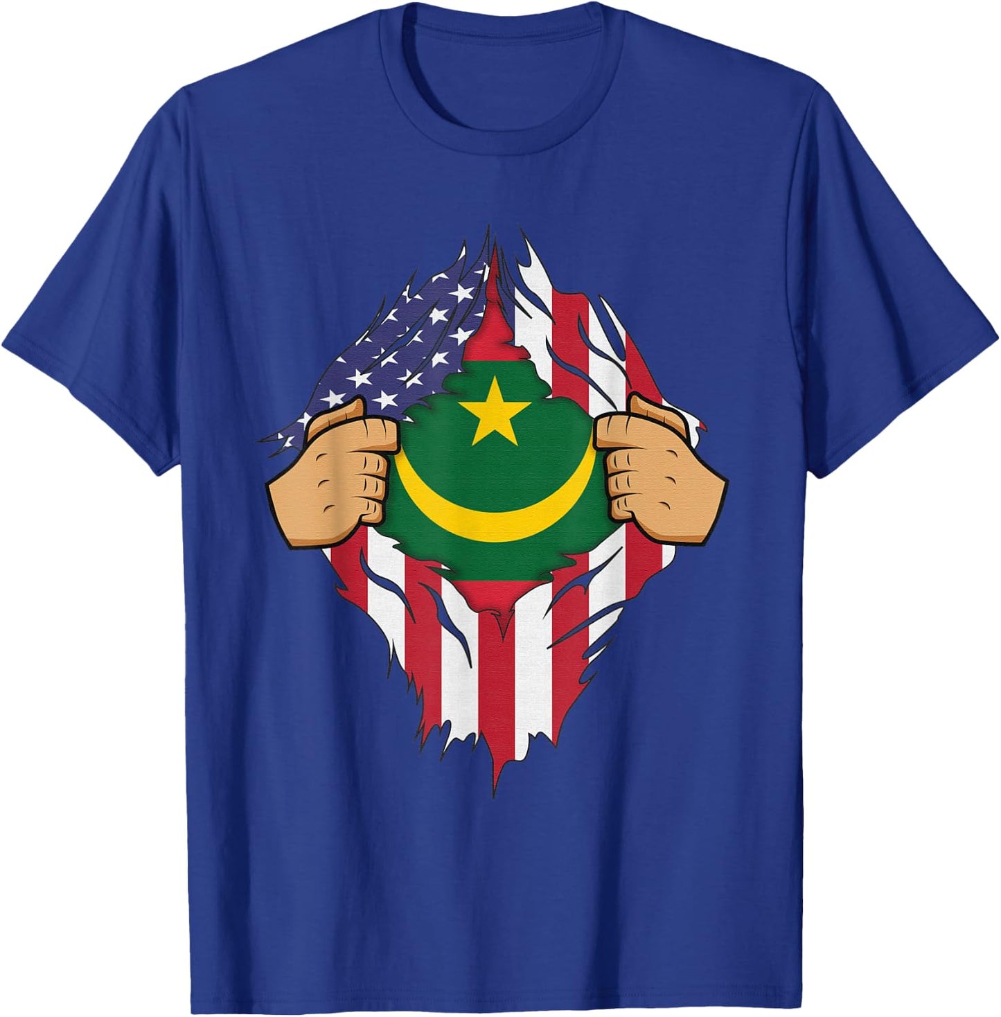 MAURITANIAN FLAG MAURITANIA Men Women Kids Gift T-Shirt - T-Shirt | Royal