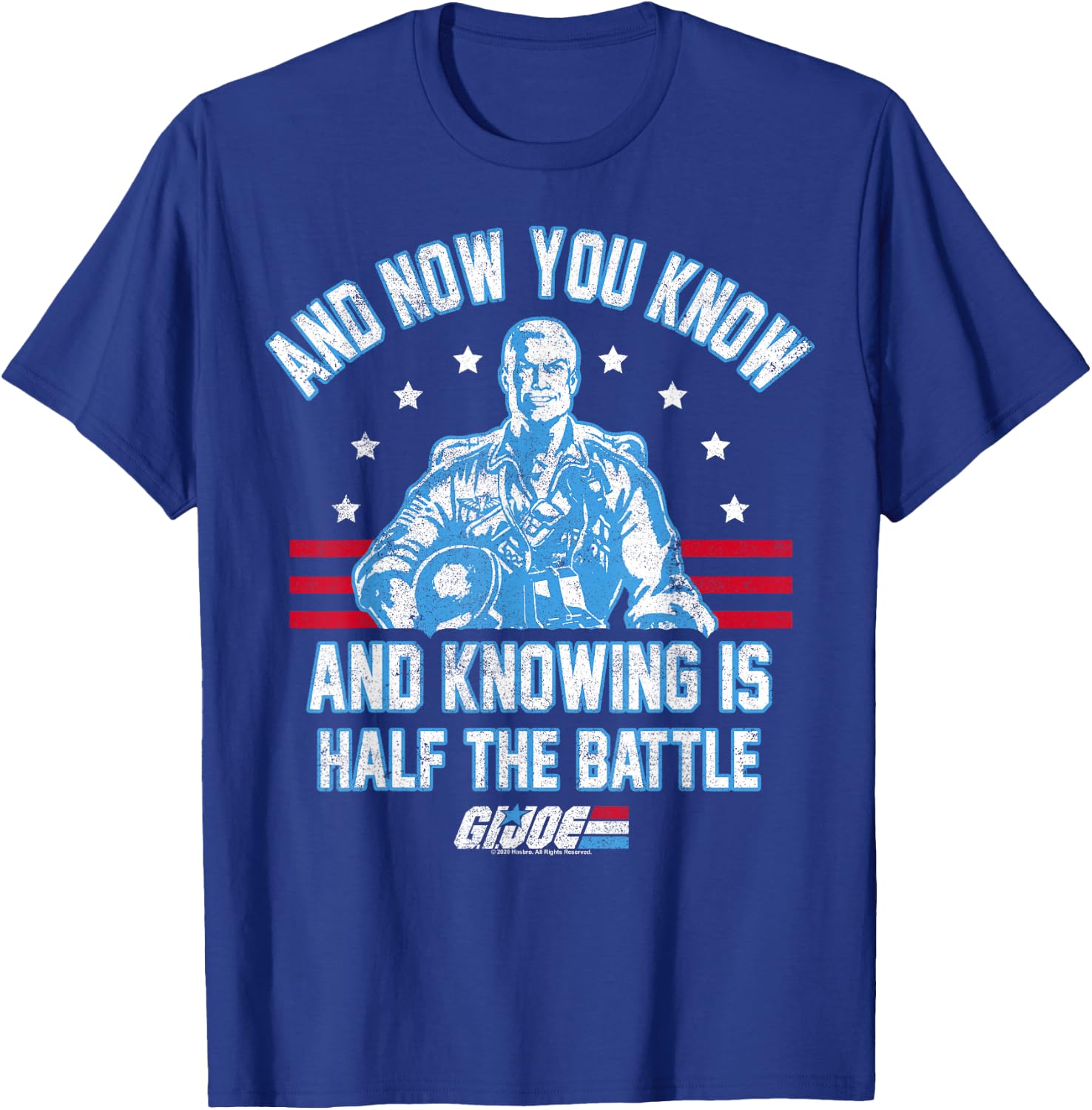 G.I. Joe Knowing Is Half The Battle Team Leader Collegiate T-Shirt - T-Shirt | Royal