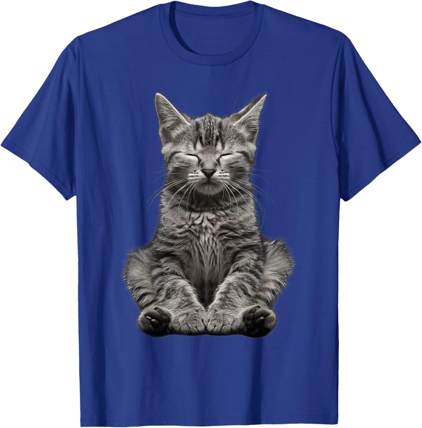 Cat Yoga T-Shirt - T-Shirt | Royal