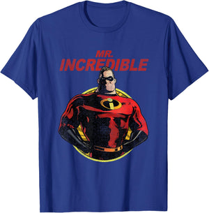 Disney Pixar The Incredibles 2 Mr. Incredible Vintage Dad T-Shirt - T-Shirt | Royal