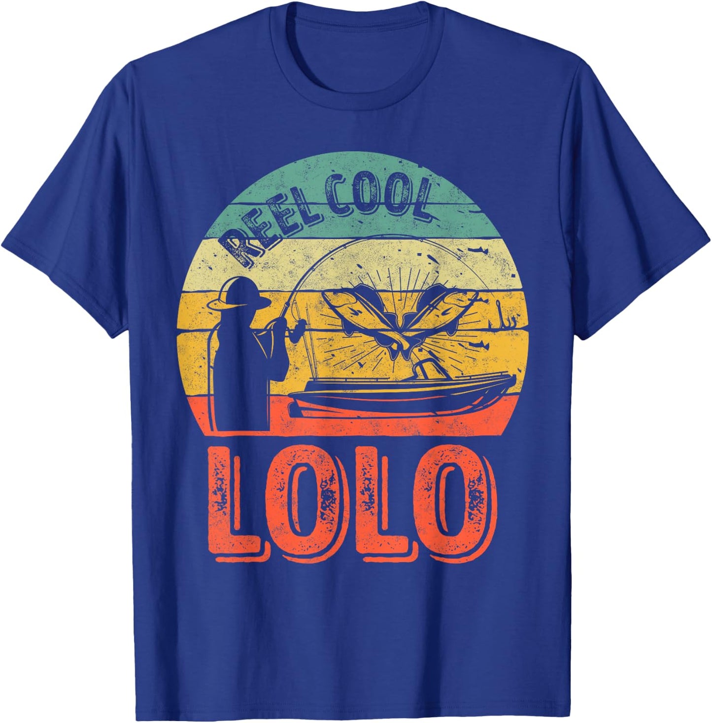 Reel Cool Lolo Shirt Fisherman Christmas Gift Father's Day T-Shirt - T-Shirt | Royal