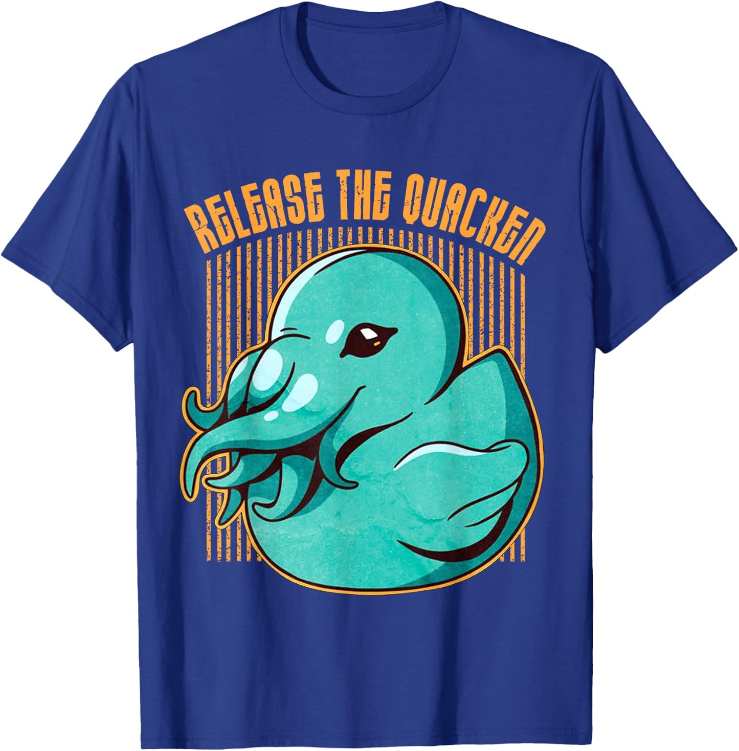 Release The Quacken Cute Octopus Duck Kraken T-Shirt - T-Shirt | Royal