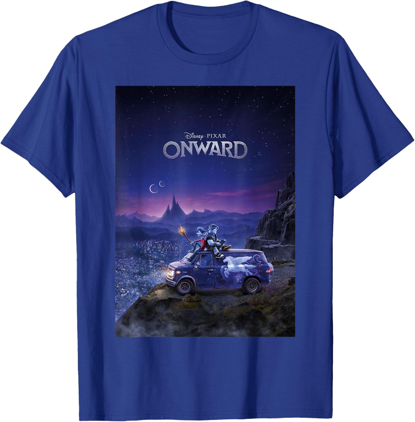 Disney Pixar Onward Poster T-Shirt - T-Shirt | Royal