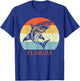 Florida Vintage Retro Shark Vacation T-Shirt - T-Shirt | Royal