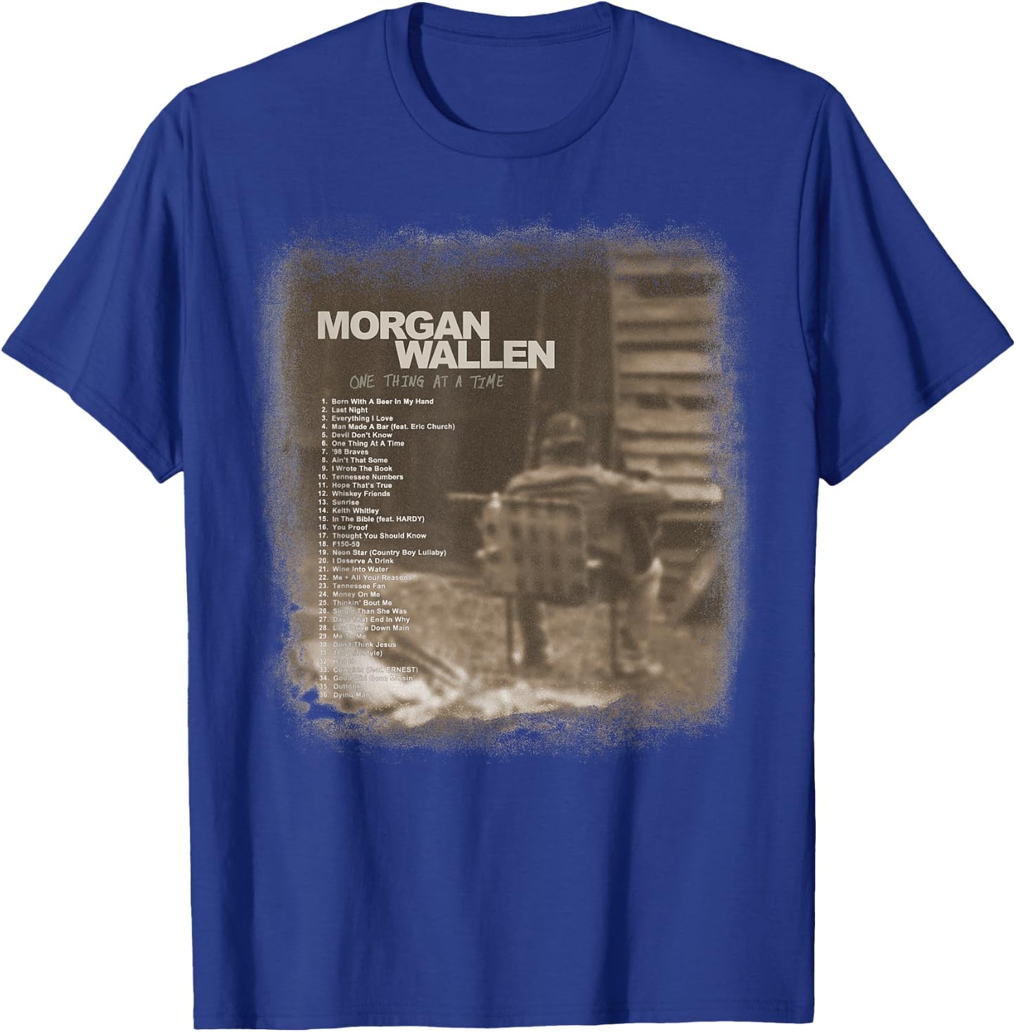 Official Morgan Wallen Tracklist T-Shirt - T-Shirt | Royal