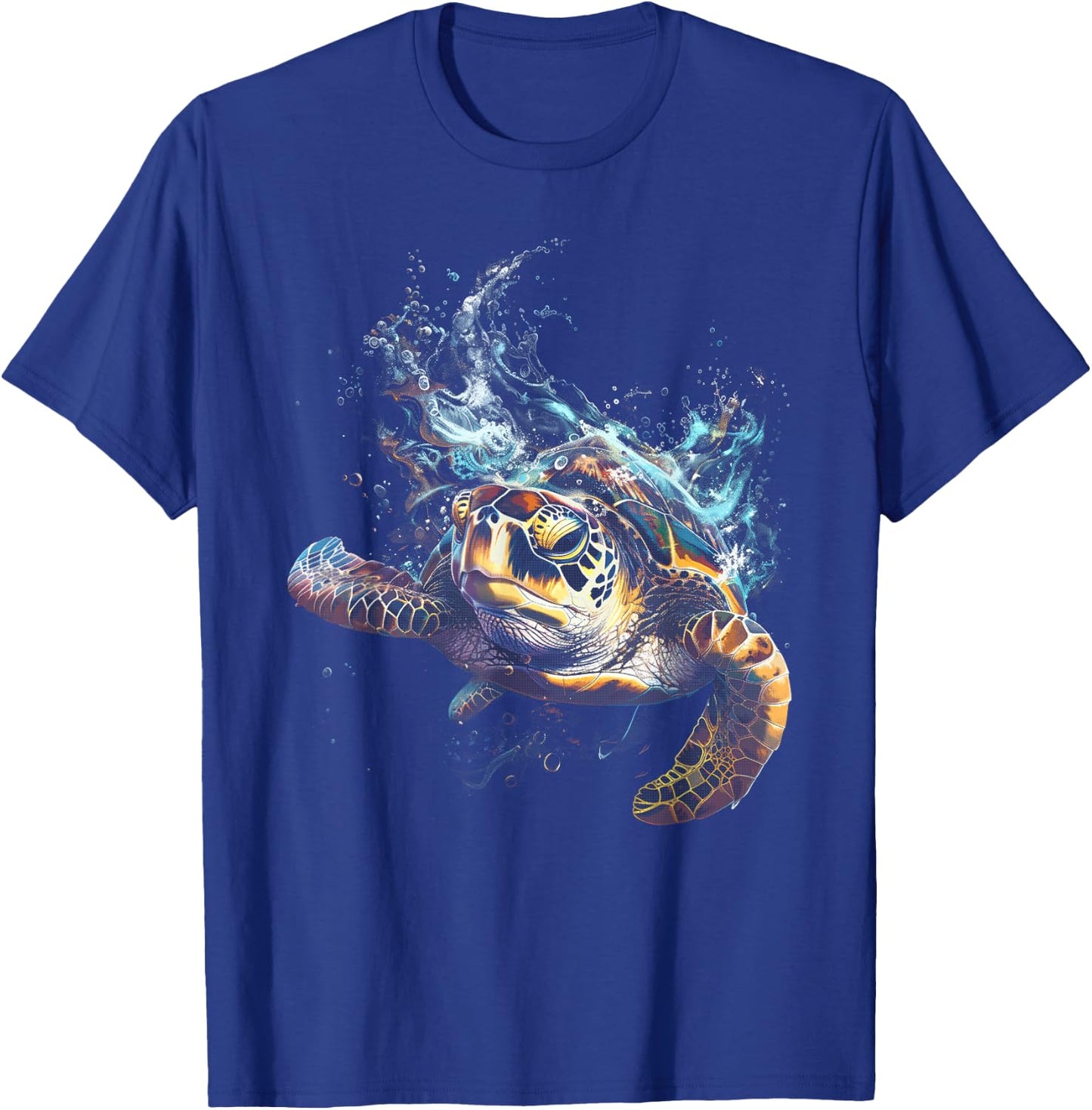 Sea Turtle Beach Lover Ocean Animal Graphic Novelty T-Shirt - T-Shirt | Royal