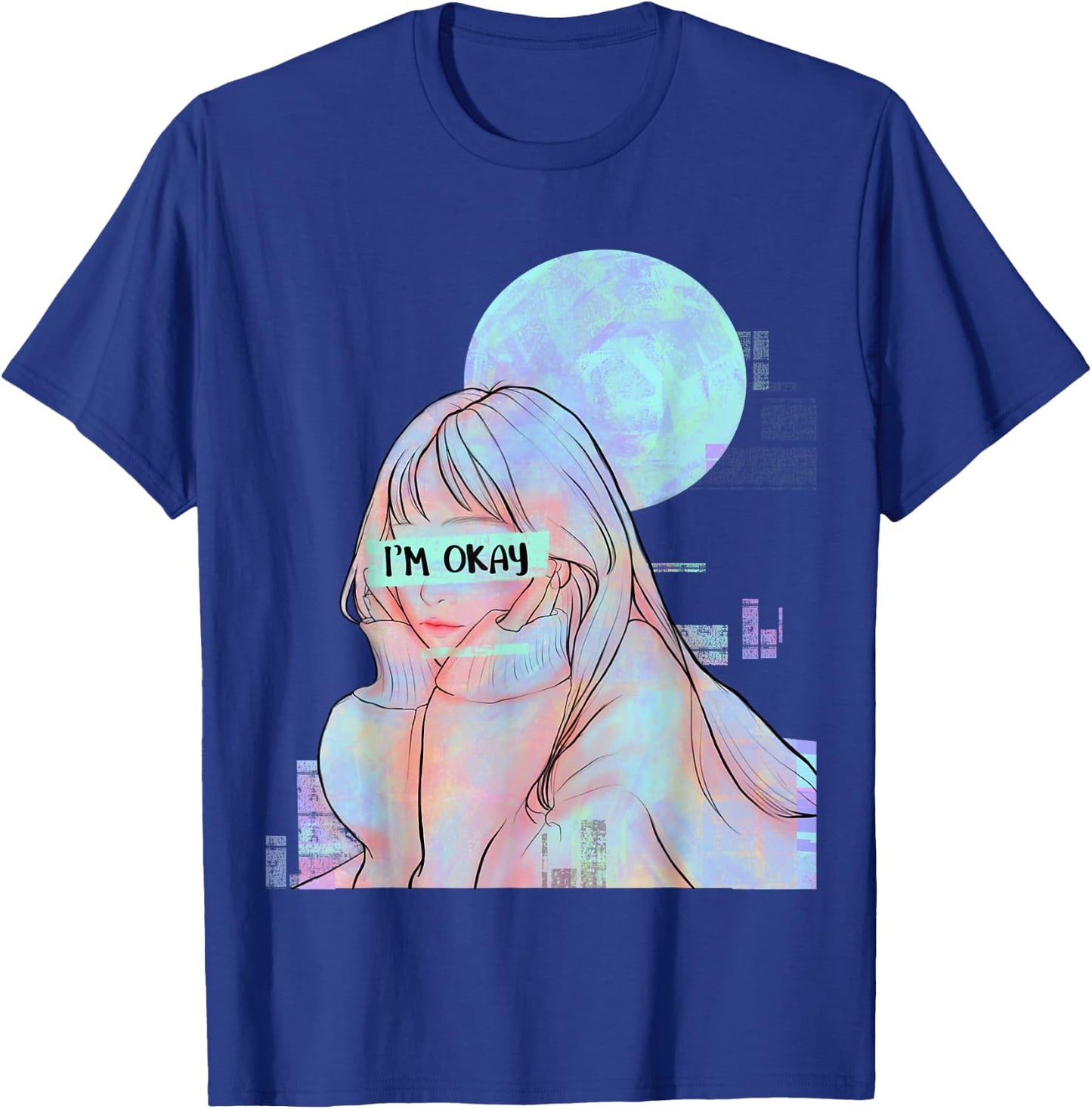 Sad Girl Japanese Anime Girl T-Shirt - T-Shirt | Royal