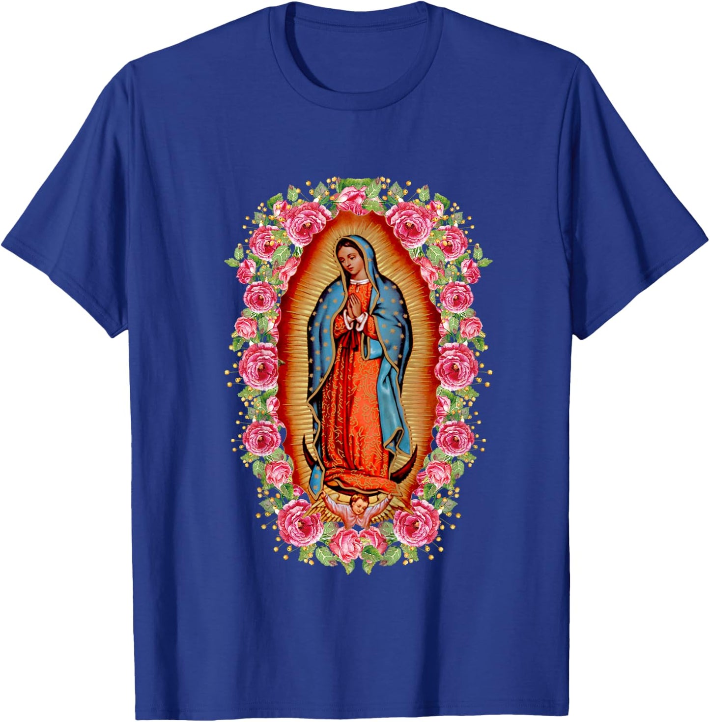 Our Lady Virgen De Guadalupe Mary Maria T-Shirt - T-Shirt | Royal