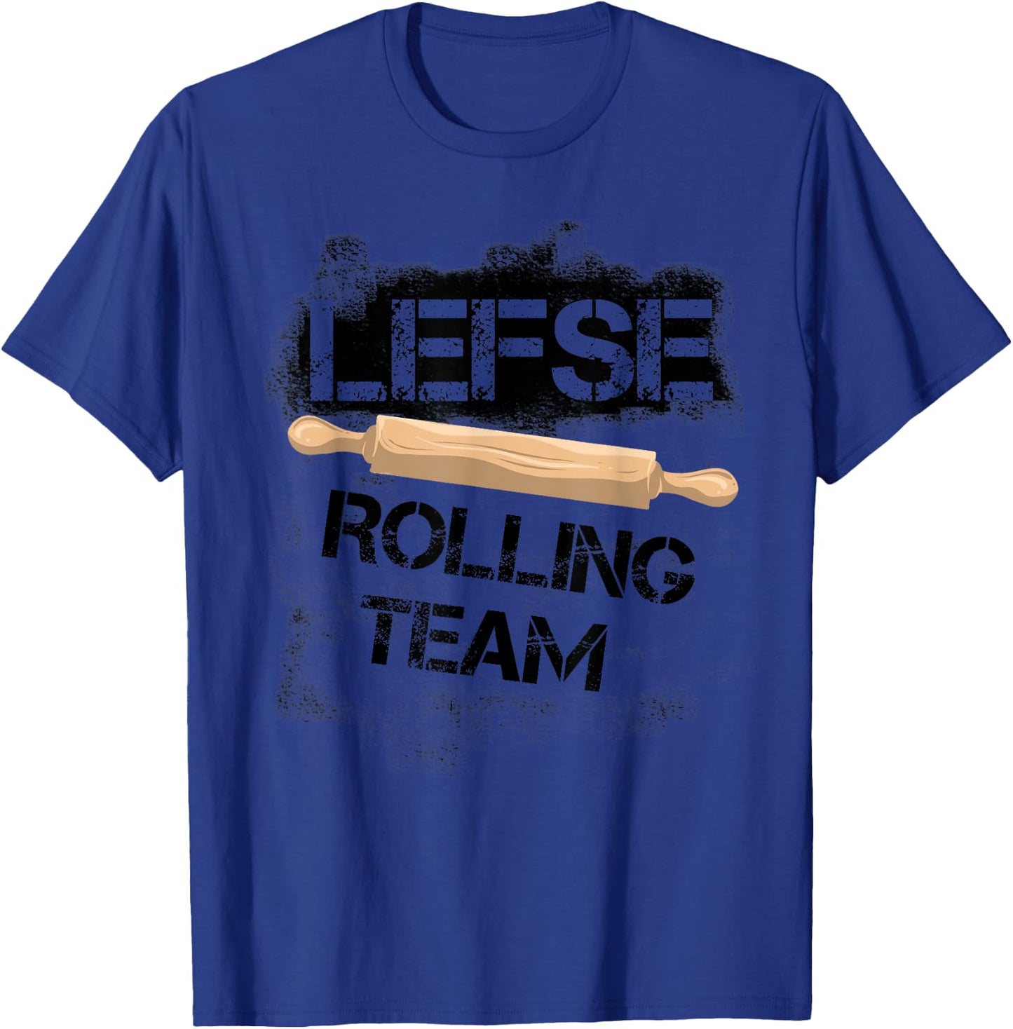 Funny Lefse Rolling Team | Cute Potato Pancakes Cooking Gift T-Shirt - T-Shirt | Royal
