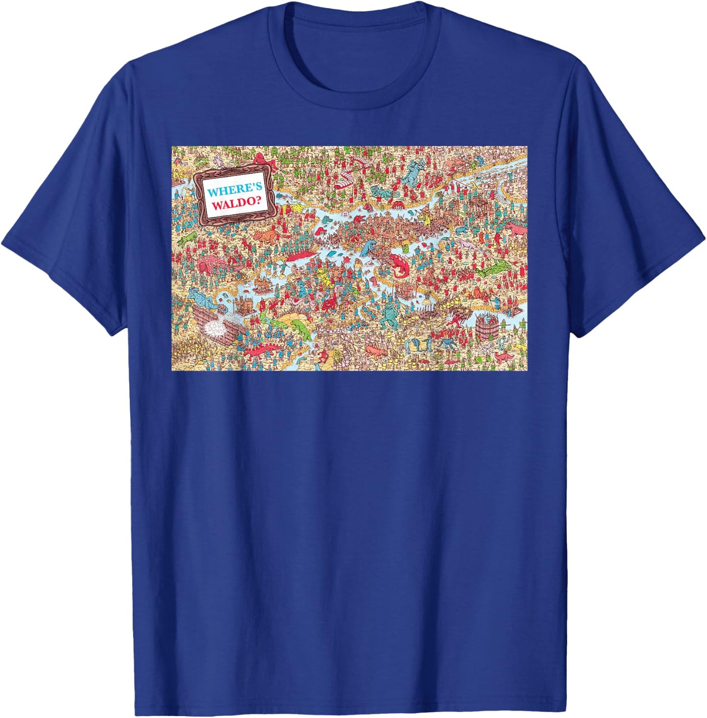 Where's Waldo Monster Master T-Shirt - T-Shirt | Royal