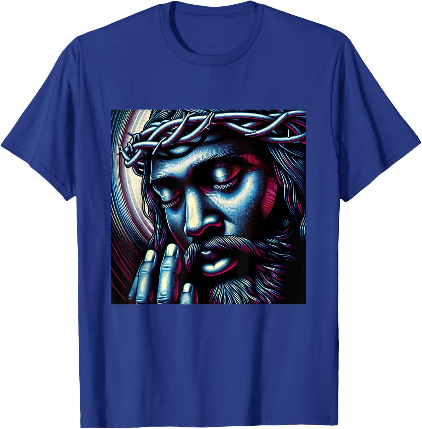 Black Jesus African American Religious Shirt T-Shirt - T-Shirt | Royal