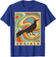 Vintage Grackle Bird Lover Animal Retro Style T-Shirt - T-Shirt | Royal