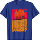 Endless Summer Vintage On Any Sunday - Men's Black Small Classic Fit Short Sleeve T-Shirt - T-Shirt | Royal