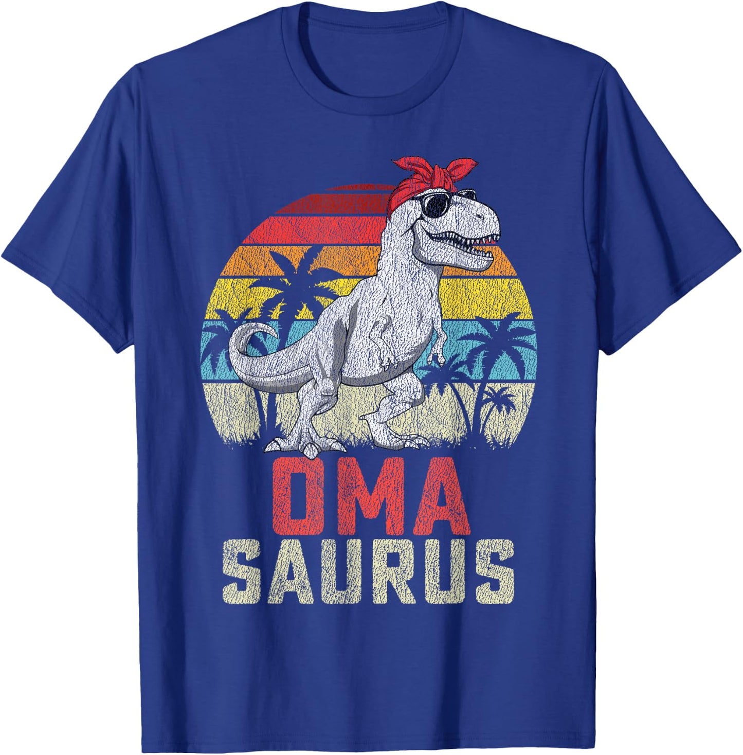 Omasaurus T rex Dinosaur Oma Saurus Mother's Family T-Shirt - T-Shirt | Royal