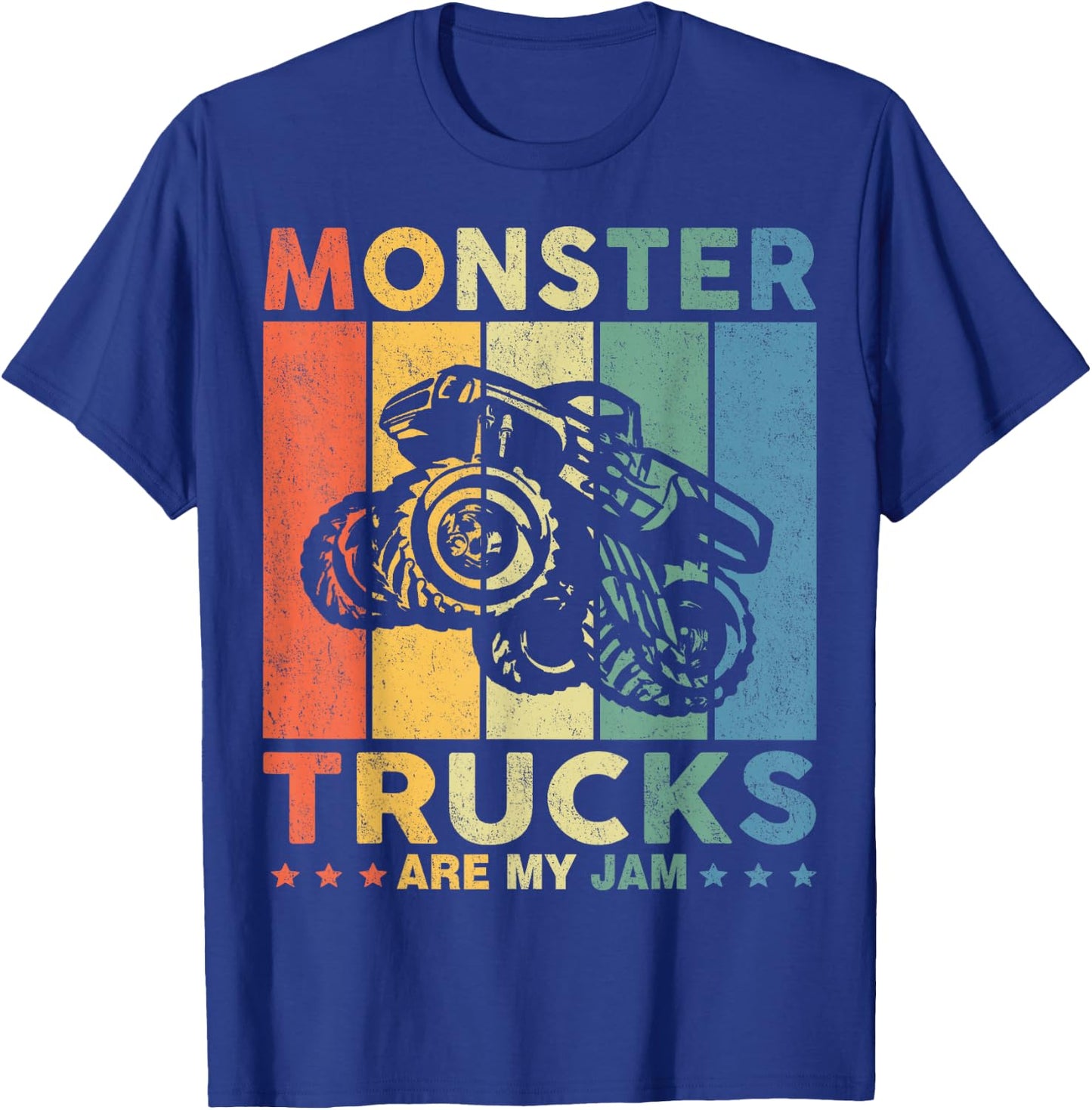 Monster Truck Car for Birthday Boy, Toddlers, Youth & Adults T-Shirt - T-Shirt | Royal