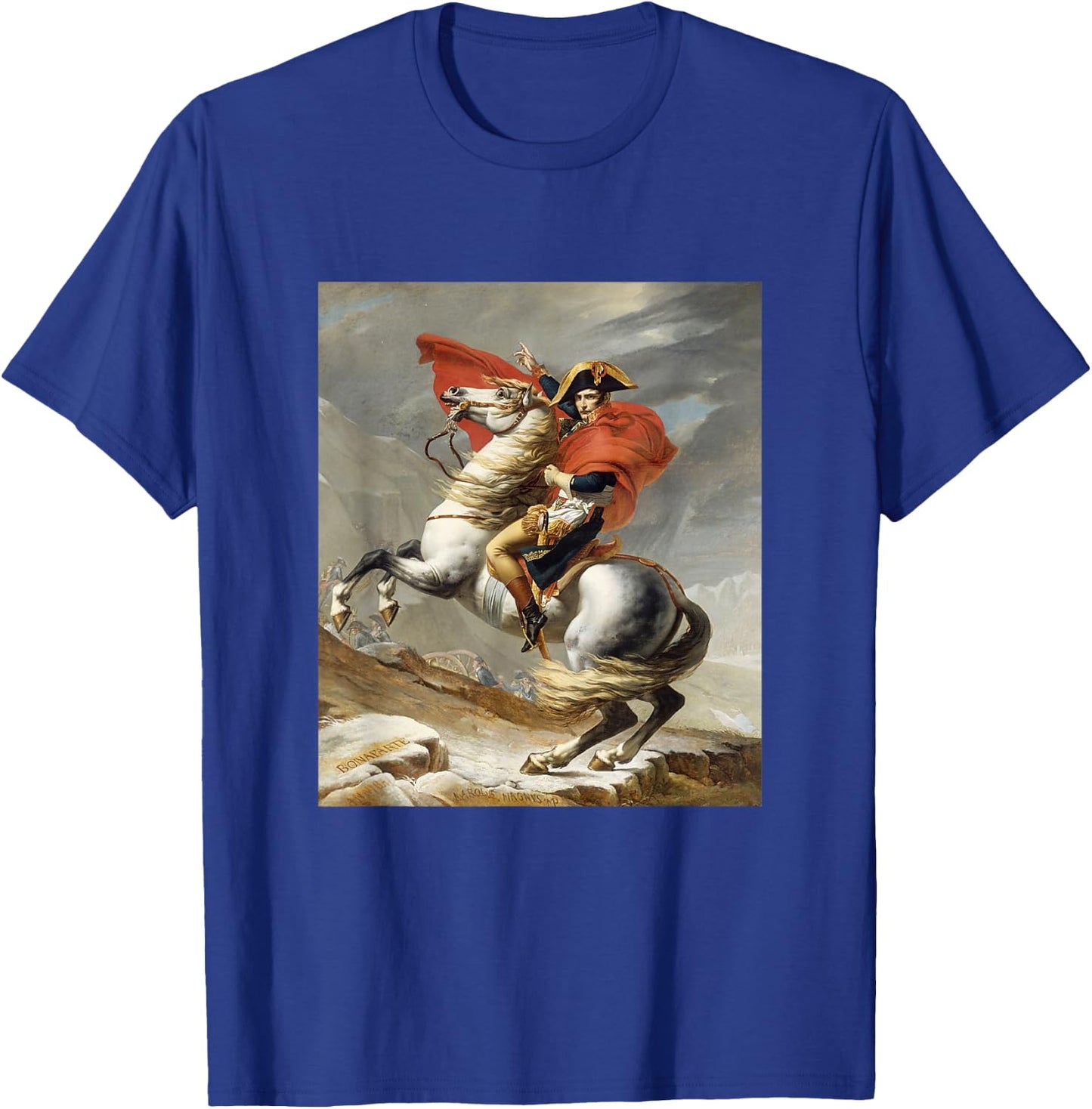 Napoleon Bonaparte Jacques-Louis David Neoclassicism Art T-Shirt - T-Shirt | Royal
