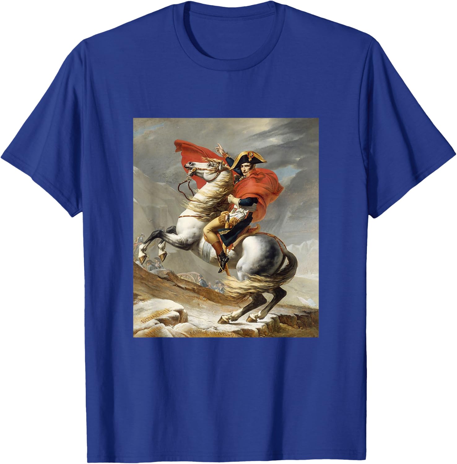 Napoleon Bonaparte Jacques-Louis David Neoclassicism Art T-Shirt - T-Shirt | Royal