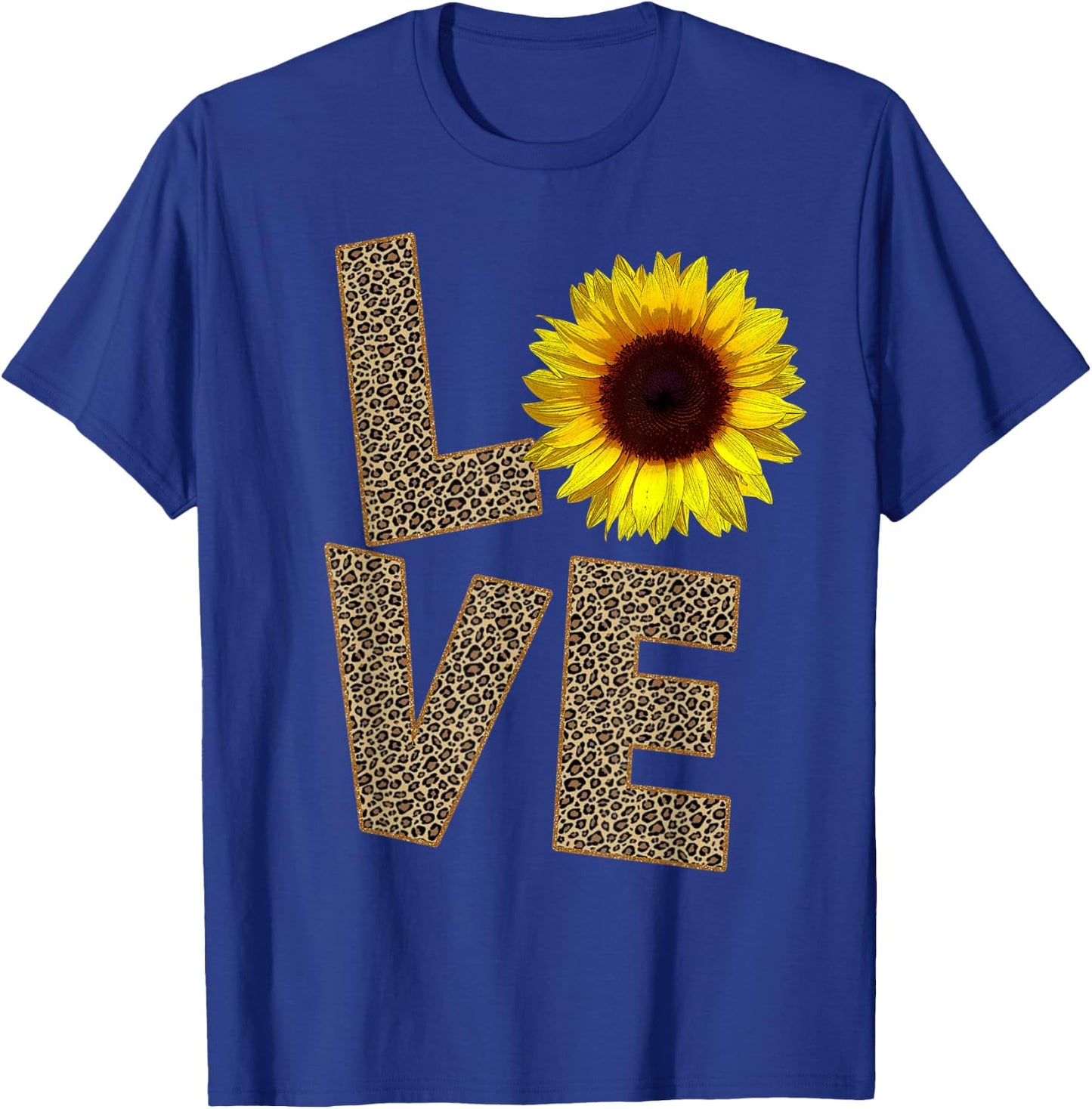 Cheetah Skin Love, Vintage Sunflower - sunflower Cheetah T-Shirt - T-Shirt | Royal