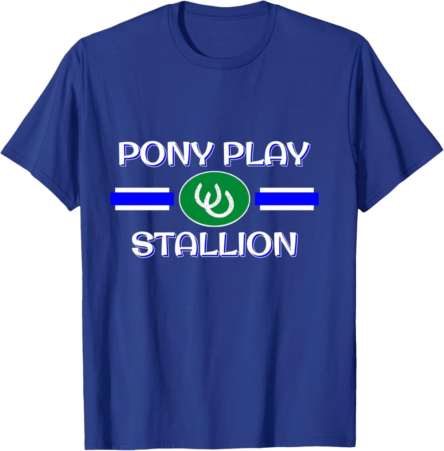 BDSM Pony Play Stallion Gear, Human PonyPlay Fetish Pride T-Shirt - T-Shirt | Royal