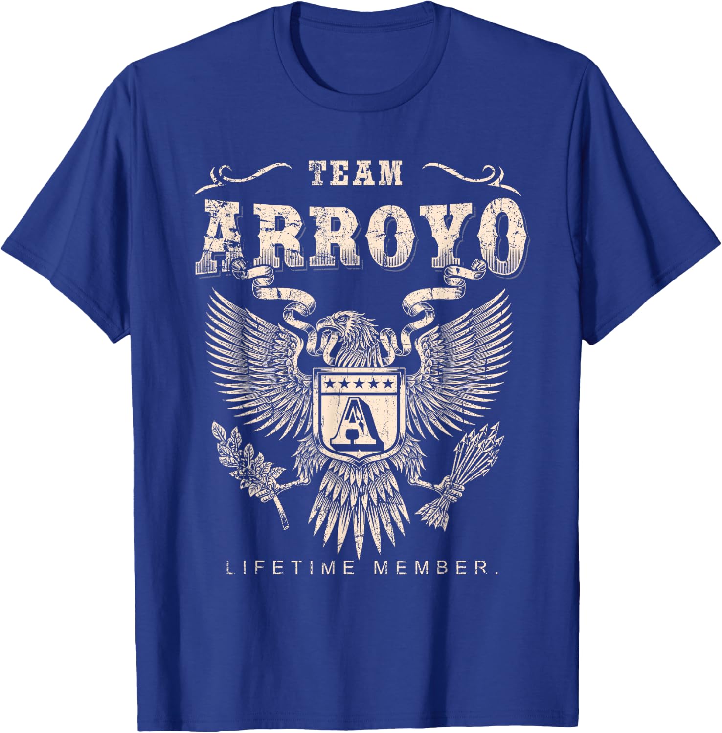 Team Arroyo Family Name Lifetime Member T-Shirt - T-Shirt | Royal