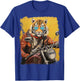 Motorbike Gear Tiger on Motorcycle T-Shirt - T-Shirt | Royal