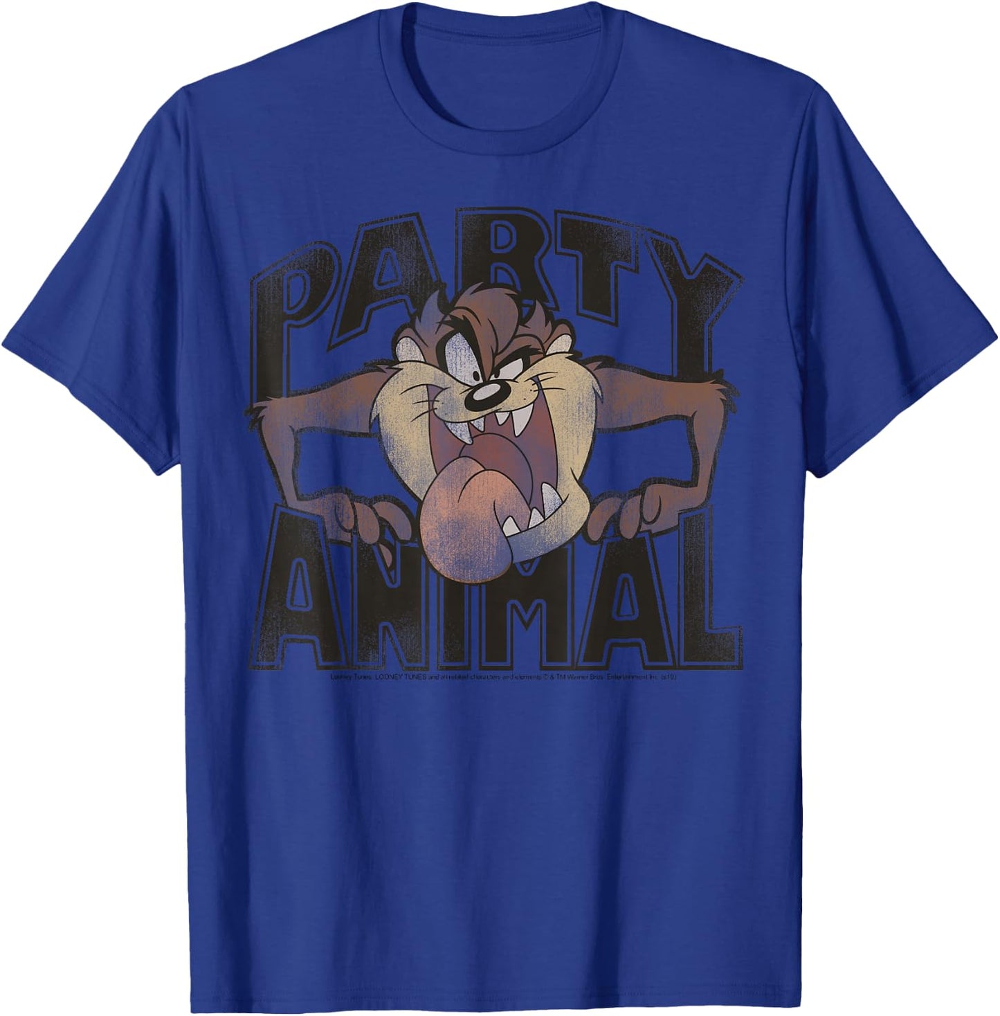 Looney Tunes Taz Party Animal Portrait T-Shirt - T-Shirt | Royal