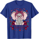 Pulmonary Embolism awareness flowers and ribbon T-Shirt - T-Shirt | Royal