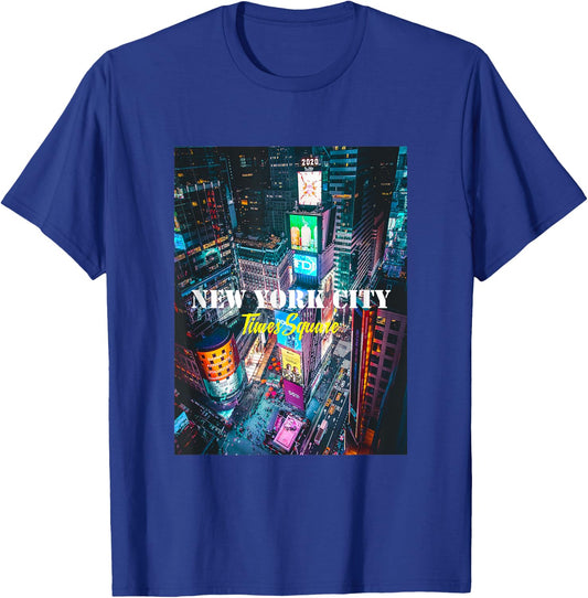 New York City Times Square Skyline Shirts, New York City T-Shirt - T-Shirt | Royal
