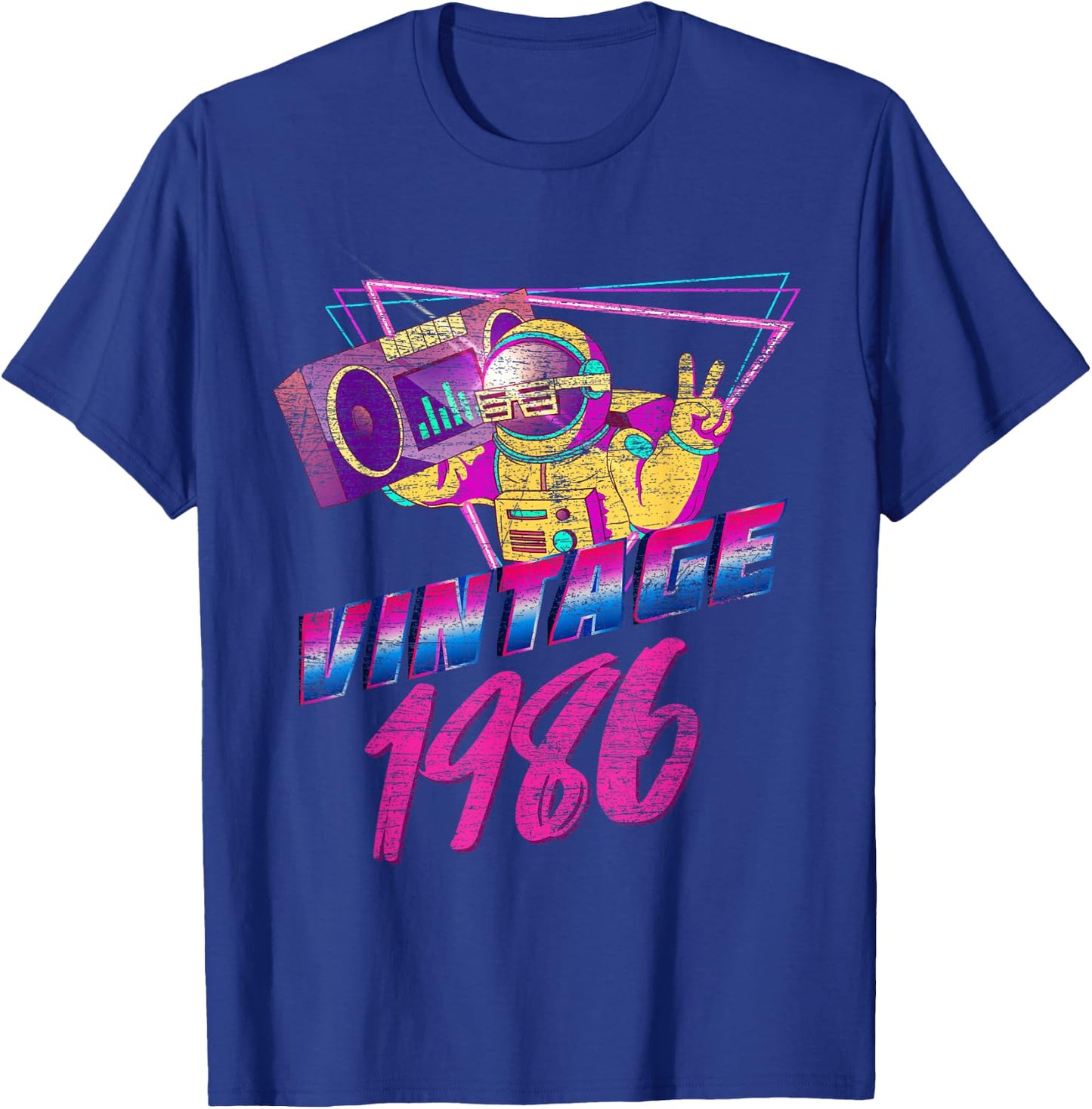 38th Birthday Gifts - Vintage 1986 T-Shirt - T-Shirt | Royal