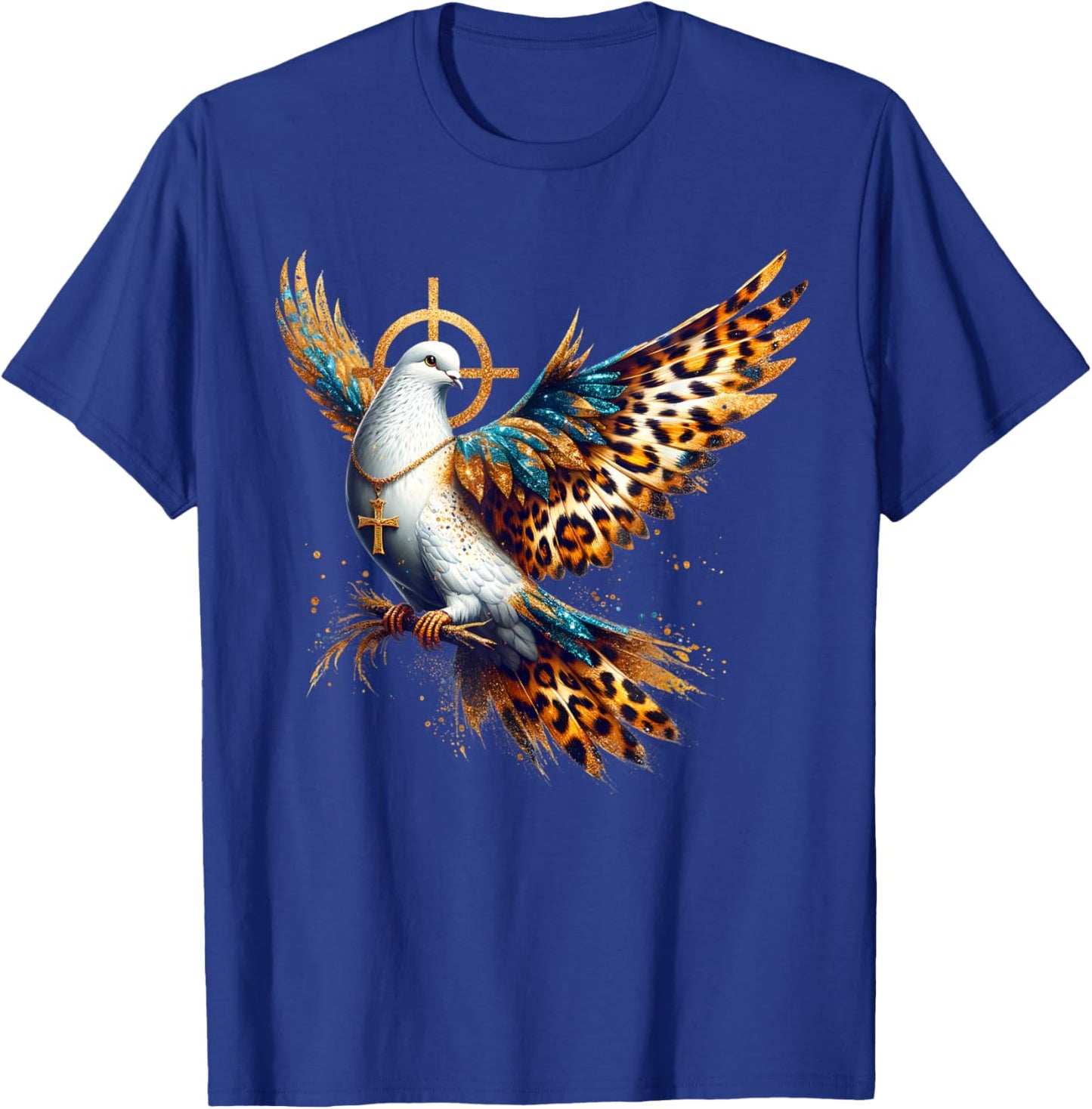 Holy Spirit Dove Catholic Christian T-Shirt - T-Shirt | Royal
