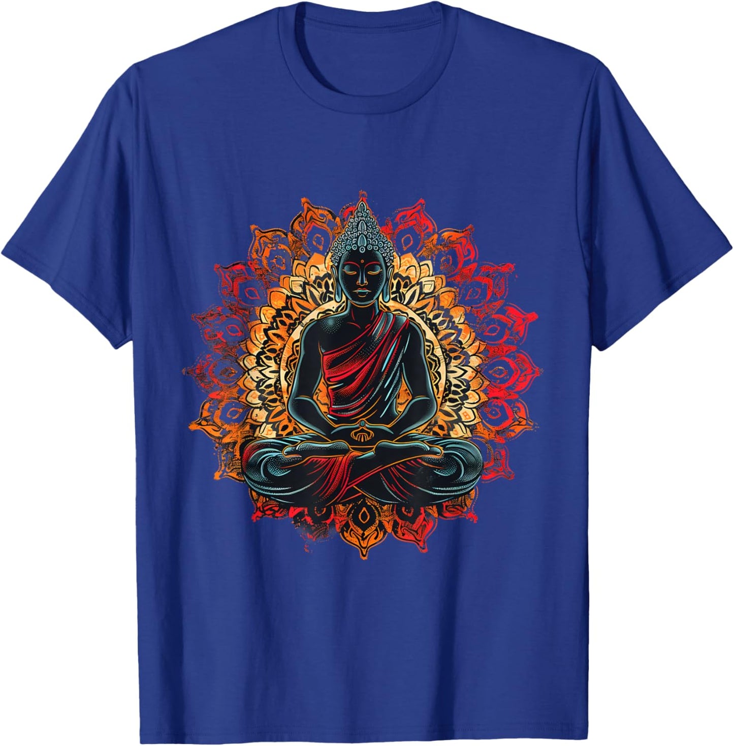Meditation Hindu Zen Buddha Mandala Spiritual Buddhist T-Shirt - T-Shirt | Royal