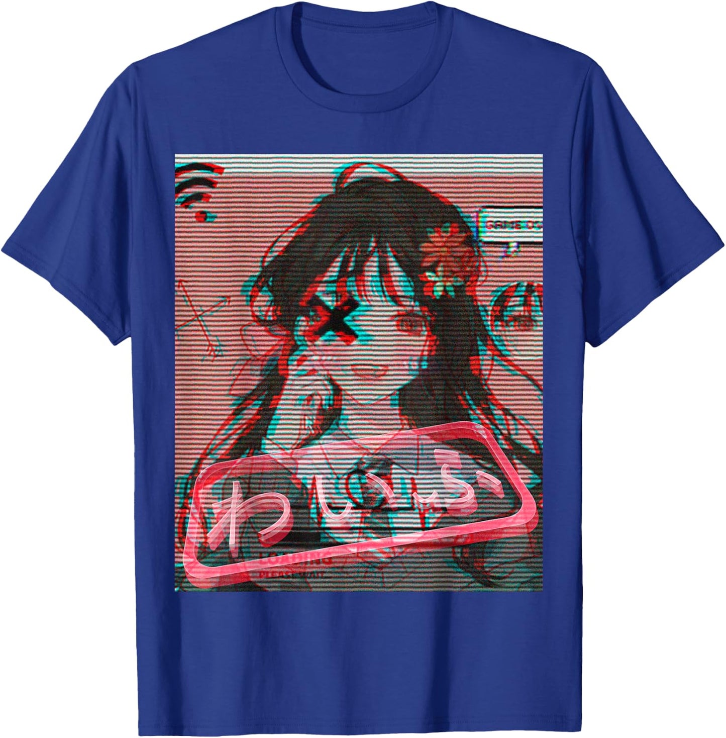 Aesthetic Vaporwave Japanese Futurism Anime Retro Hentai T-Shirt - T-Shirt | Royal