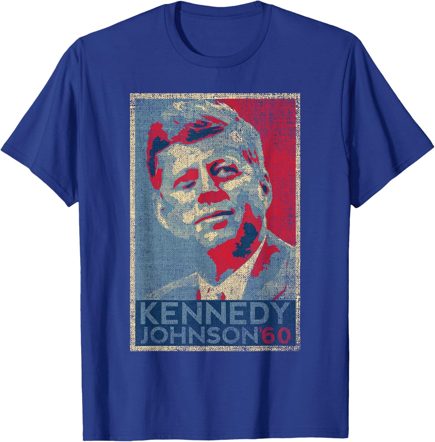 Kennedy Johnson 1960 Retro Campaign 4th of July President T-Shirt - T-Shirt | Royal