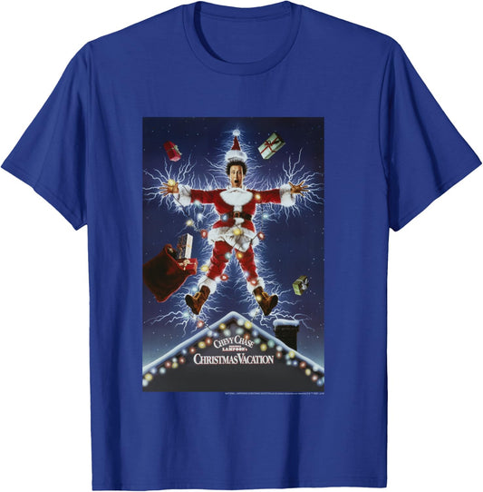 National Lampoon's Christmas Vacation Classic Movie Poster T-Shirt - T-Shirt | Royal