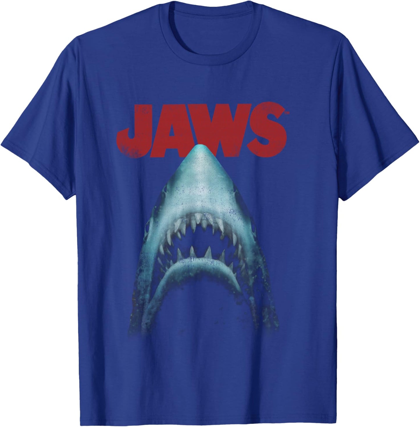 Jaws Classic Movie Poster Close-Up T-Shirt - T-Shirt | Royal