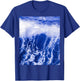Blue Ocean Wave - Blue foaming clear water T-Shirt - T-Shirt | Royal