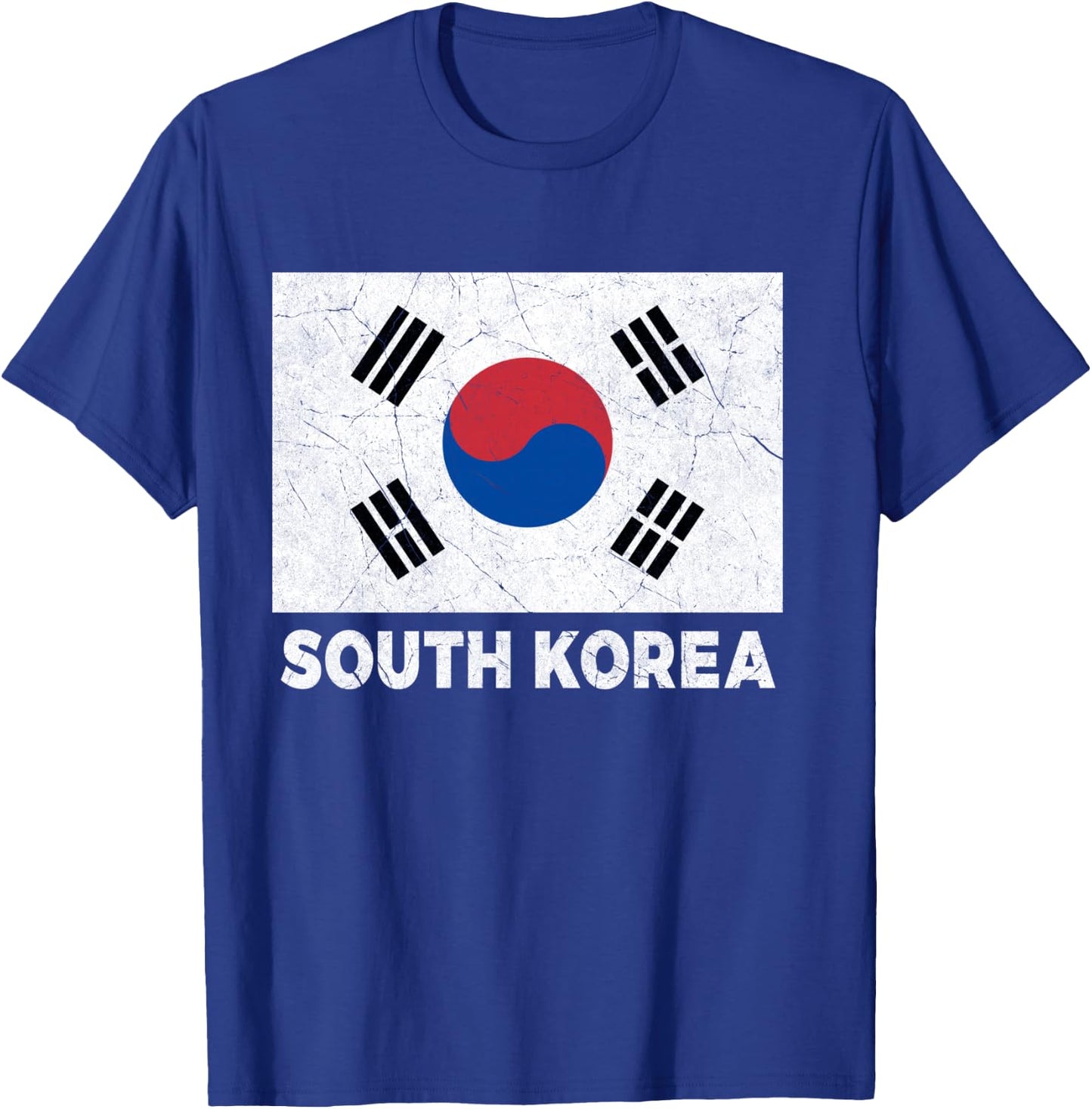 South Korean Flag South Korea Women Men Boys Girls Kids Bday T-Shirt - T-Shirt | Royal