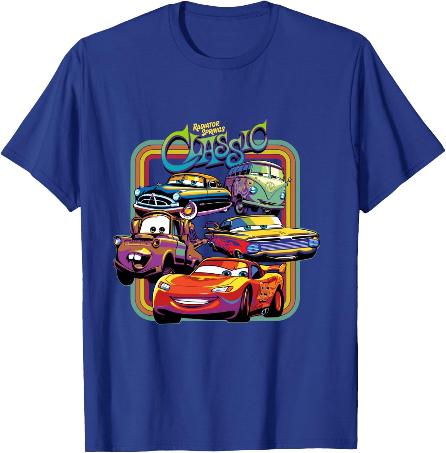 Disney Pixar Cars Radiator Springs Classic T-Shirt - T-Shirt | Royal
