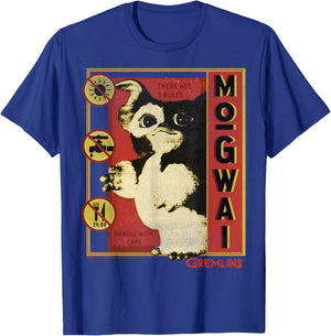 Gremlins Mogwai Three Rules Poster Small T-Shirt - T-Shirt | Royal