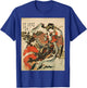 Japanese Retro Vintage Artwork Tengu Goddess Playing Flute Small T-Shirt - T-Shirt | Royal