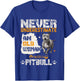 Never Underestimate An Old Woman With A Pitbull, Pittie Love T-Shirt - T-Shirt | Royal