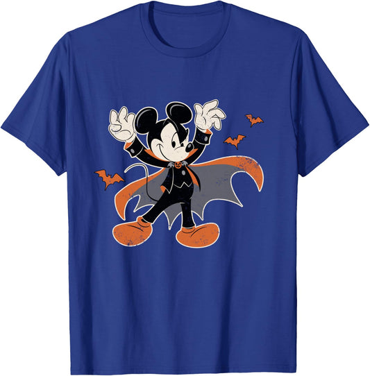 Disney Mickey Mouse Spooky Dracula Costume Halloween T-Shirt - T-Shirt | Royal