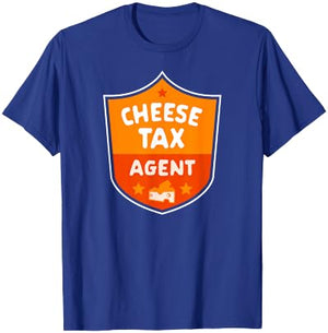 Cheese Tax Agent Funny Cheese Lover Snack Food Foodie Gift T-Shirt - T-Shirt | Royal