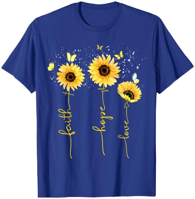 Faith Hope Love Shirts T-Shirt - T-Shirt | Royal